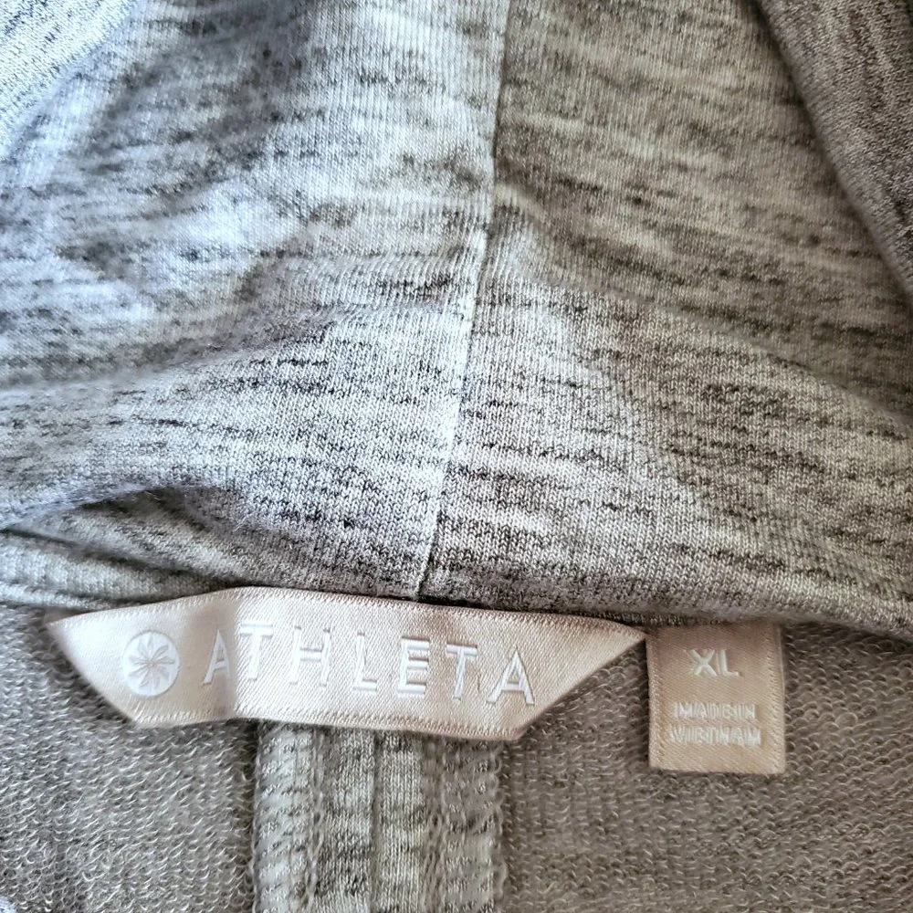 Athleta Coaster Luxe Cowl Neck Pullover Sweatshirt in Heather Gray Size XL - Picture 6 of 11